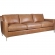 Turner Sofa in Cognac Brown Top Grain Leather